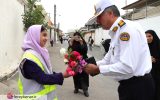 تجلیل از رییس پلیس راهور شهرستان فریدونکنار با اهدای شاخه گل🌷